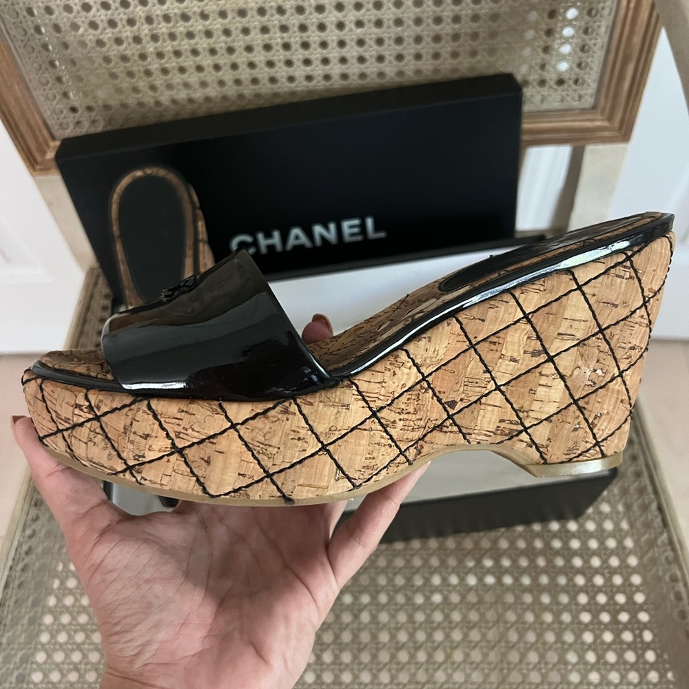 Chanel wedges
